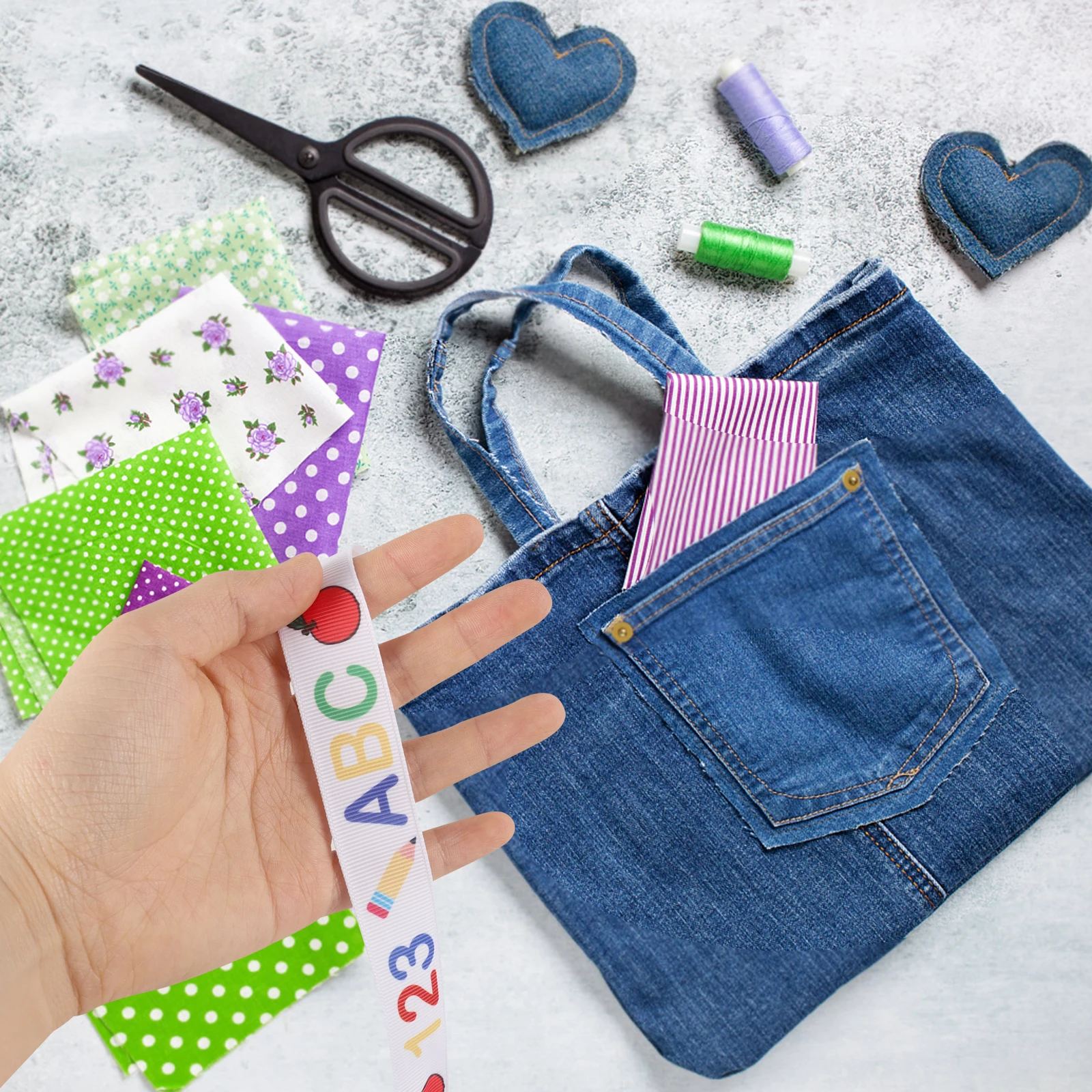 2 Rolls Ribbon Decorative Polyester Plaid Gift Wrapping for Bouquets Bow Gift Ribbon Decor Knot Making Wedding Floral