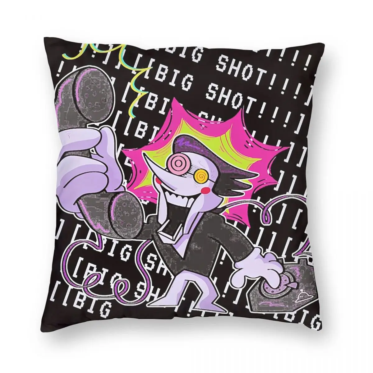 

Spamton Deltarune Big Shot Square Pillowcase Pillow Cover Cushion Throw Pillow for Home Bedroom Car