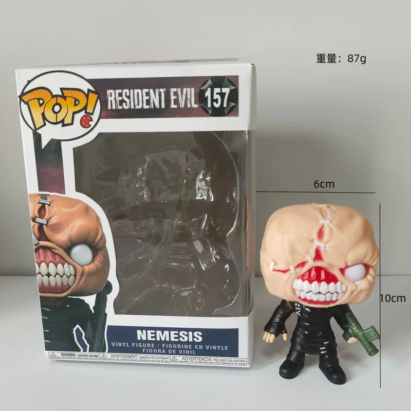 Figuras de Vinilo Funko Pop de Resident Evil: Leon, Jill, Nemesis, Licker, Tyrant, Hunter, Coleccionables, Decoración de Escritorio, Regalo