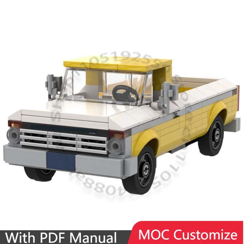 

233 PCS Supercar 1973 F-350 MOC Customize Modular Building Block Educational Popular Technology Simple DIY Festival Toy Gift
