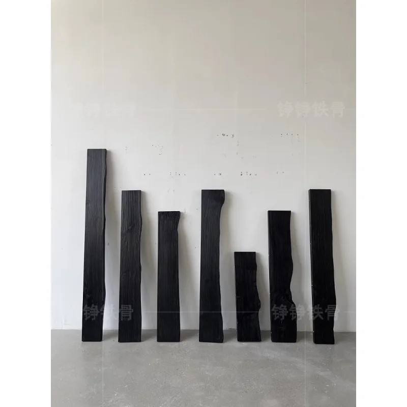 

Ваби песчаный ветер бревенчатая перегородка ТВ настенная полка настенная книжная полка гостиная спальня карбонизированный черный декоративный ламинат