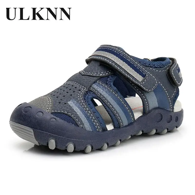 Boy Blue Sandals Private Baotou Sandals Kid's Summer Leisure Shoes Children's Shoes Comfortable Breathable Sandals