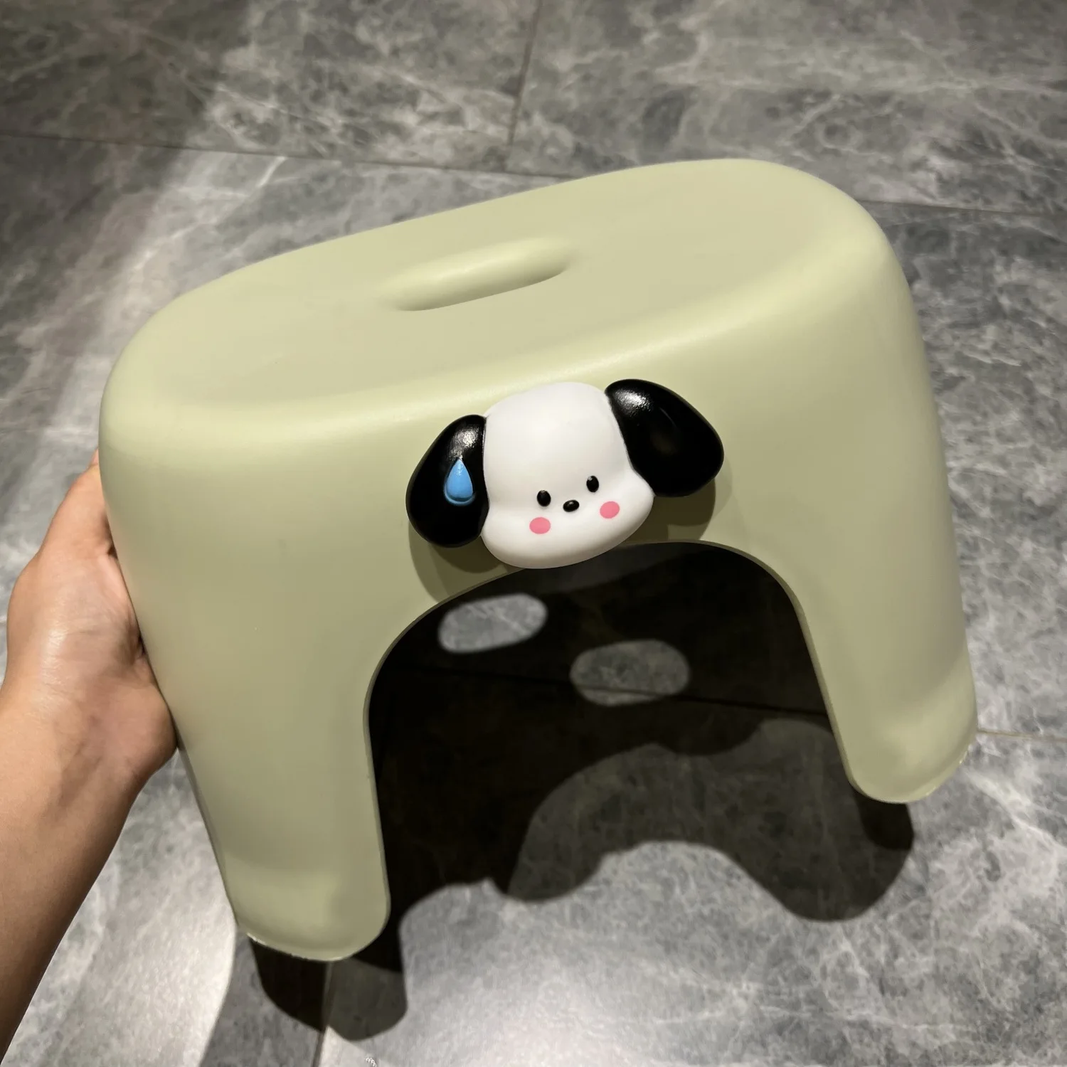 

F176 household small stool small plastic stackable thickened coffee table bench chair