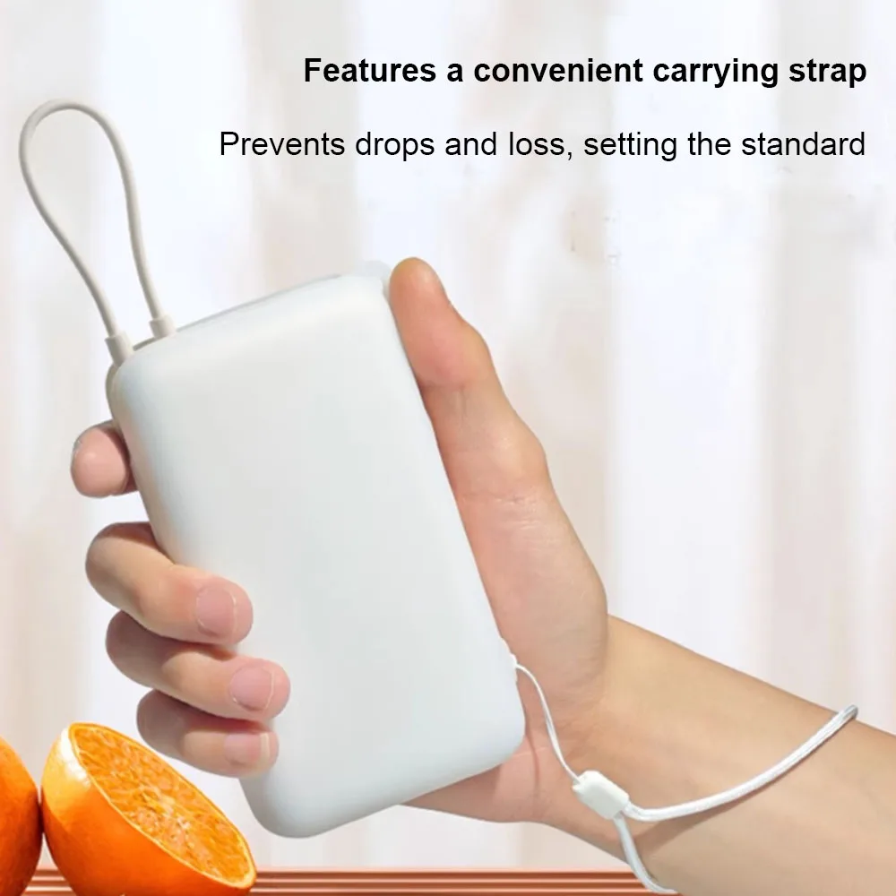 Shockproof Silicone Case for Xiaomi Built-in Cable Power Bank 20000 33W PB2033MI Dustproof Protective Power Bank Case view 6