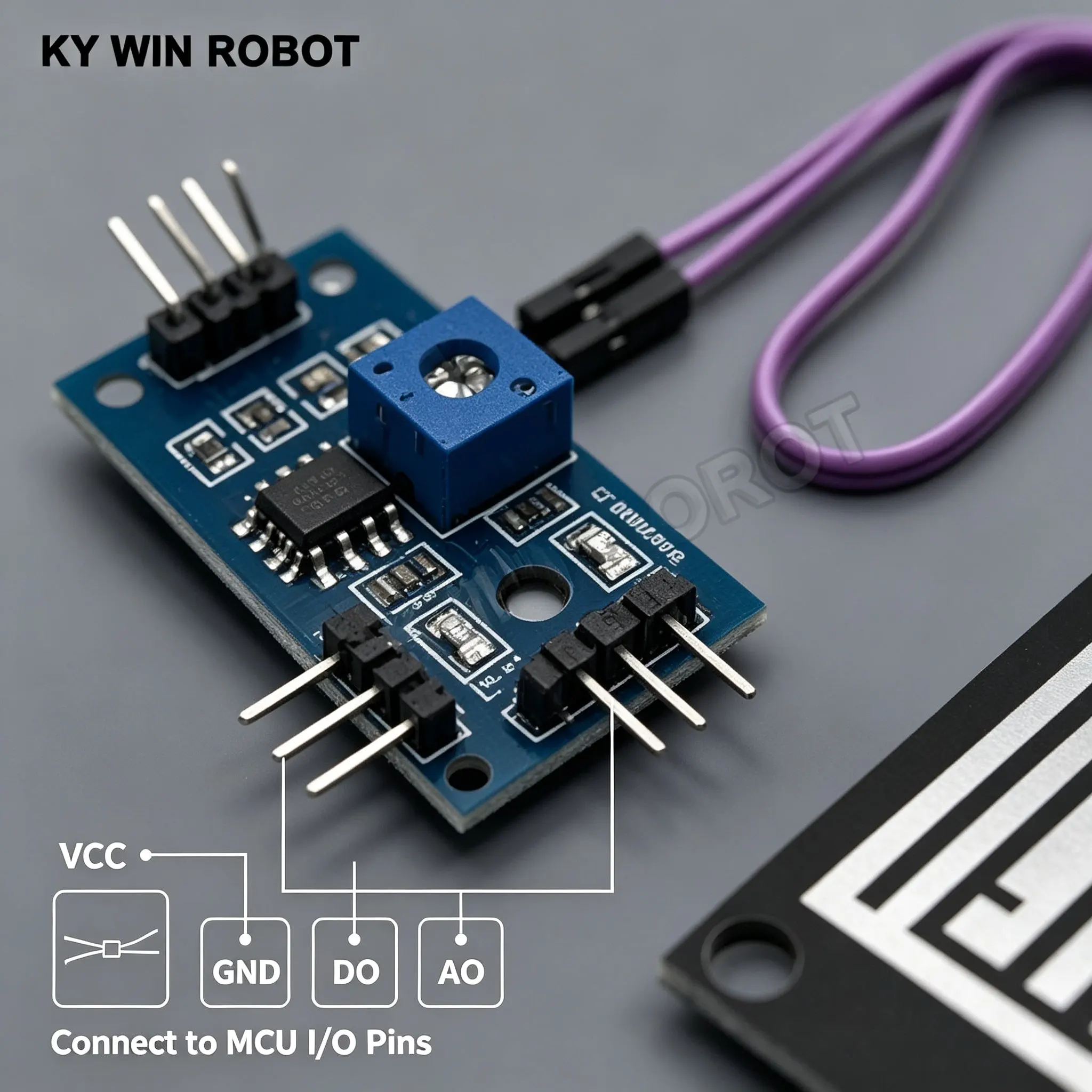 1Set/Lot MH-RD Raindrops Detection Sensor Module, Rain Snow Weather Humidity Sensor with DO AO Dual Output for Arduino DIY Proje
