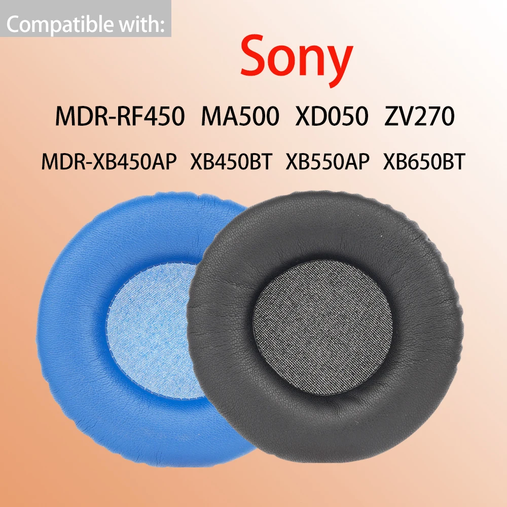 Cuscinetti in schiuma per Sony MDR RF450 MA500 XD050 ZV270 Cuffie XB450AP XB450BT XB550AP XB650BT Cuscinetti auricolari di ricambio Coperture
