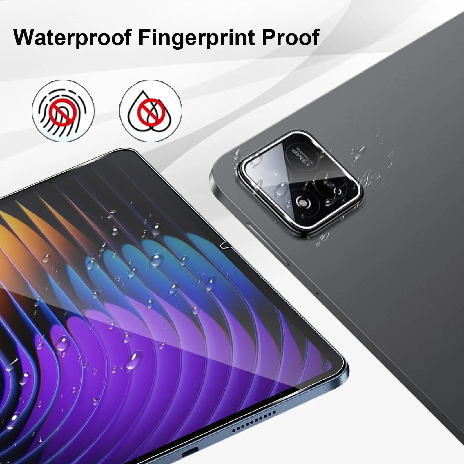 Screen Protector for Xiaomi Pad 7 / 7 Pro (11.2 inch) 2024 Tablet Tempered Glass Film Rear Camera Protector Anti Scratch 11.2