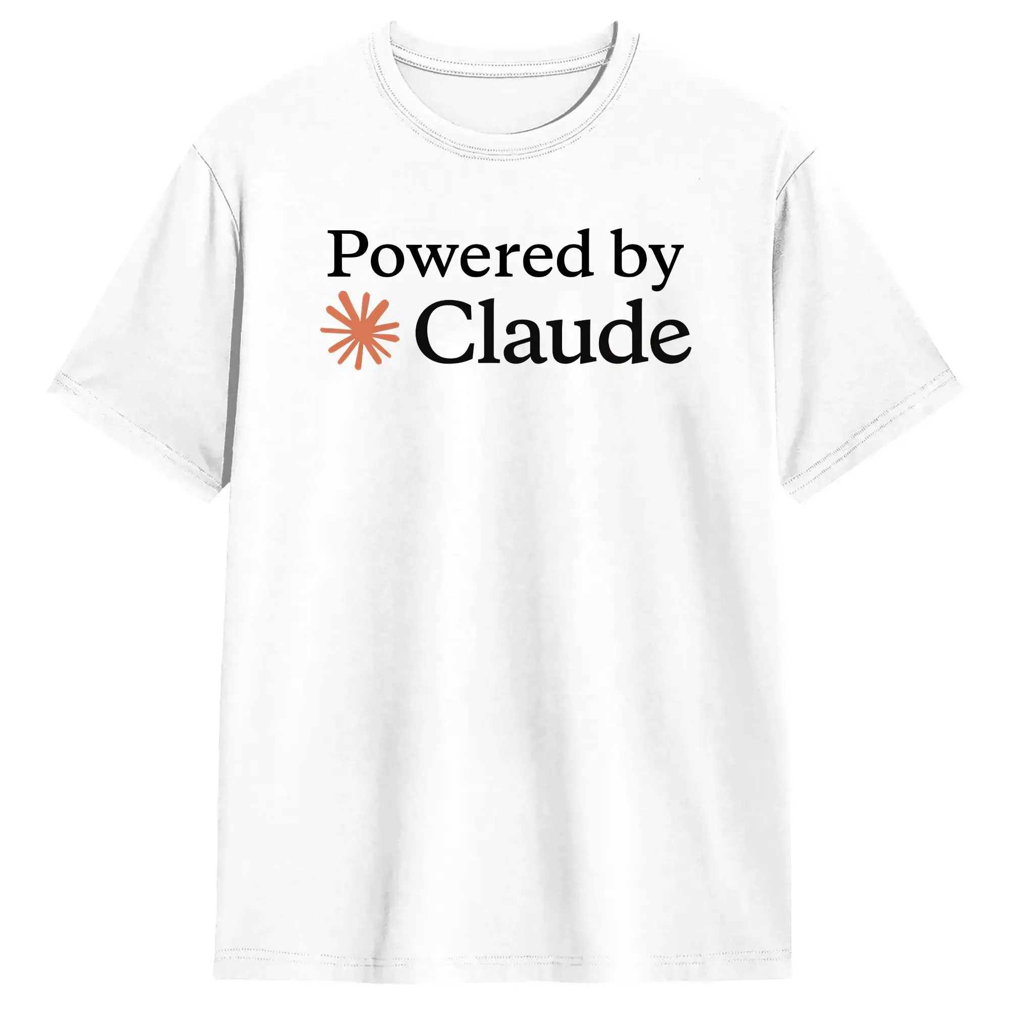 Powered By Claude T-Shirt Summer  Hip Hop T Shirts Man Cotton O Neck Plus Size 5XL Tees Short Sleeves Streetwear Tshirt