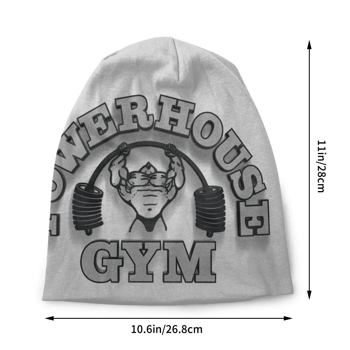 Powerhouse Gym Street Slouch Beanies Caps Bonnet Knit Hat Men Women Adult Fitness Bodybuilding Beanie Hats Outdoor Ski Cap