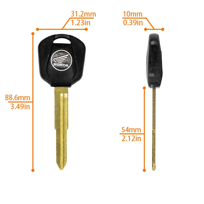 Motorcycle Remote Control Key Scooter Key Right Slot Fob For Honda CB400 CB600 CBF600 CBR1000RR CBR600RR CBR900RR CBR900 CBR - view 2