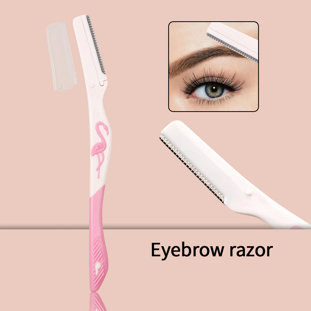 1 Stück Augenbrauen Rasierer Augenbrauen schneider Haarentferner Set Frauen Gesicht Rasiermesser Augenbrauen Trimmer Klingen Rasierer für Make-up Kosmetik