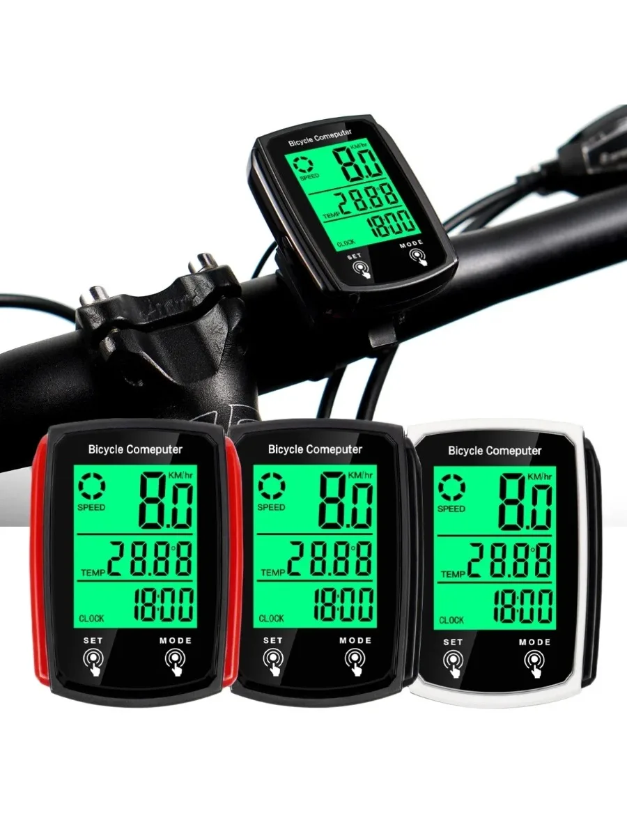 AliExpress Other Bicycle Computer Wired Speedometer Bike USB Luminous LCD Rechargeable Odometer for Road Mountain Bike Cycling Speed Counter