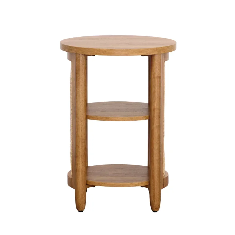 Springwood Caning Side Table, Light Honey Finish