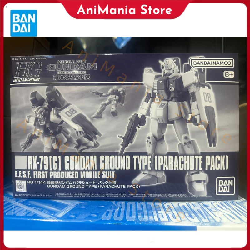 

Bandai HG 1/144 Original box RX-79G GUNDAM GROUND TPYE PARACHUTE PACK SET Aninm full Action Assembly Figure Model Toy Gifts kids