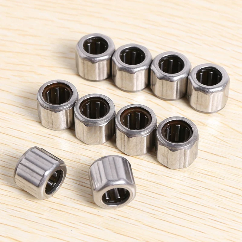 40Pcs Needle Bearing HF081412 Outer Ring Octagon One-Way Needle Roller Bearing 8X14x12mm For Manufacturing Industry