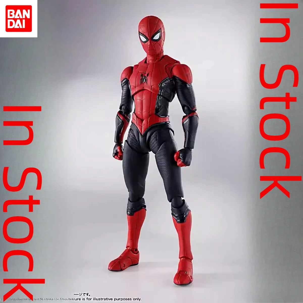 

Bandai TNT Tamashii Store SHF Spider-Man Upgraded Red and Black Suit No Way Home BS Tom Holland Figure Collectible in Stock