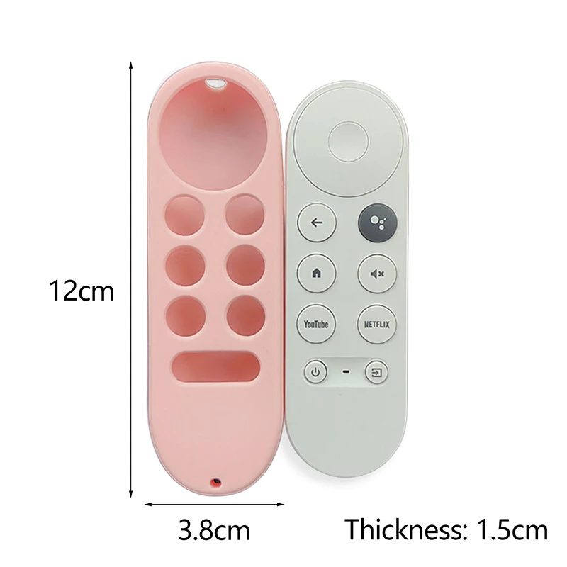 Silicone Protective Case for 2020-Google-Chromecast SmartTV Remote Control Non-slip Soft Durable Shockpro Protective Cover Shell