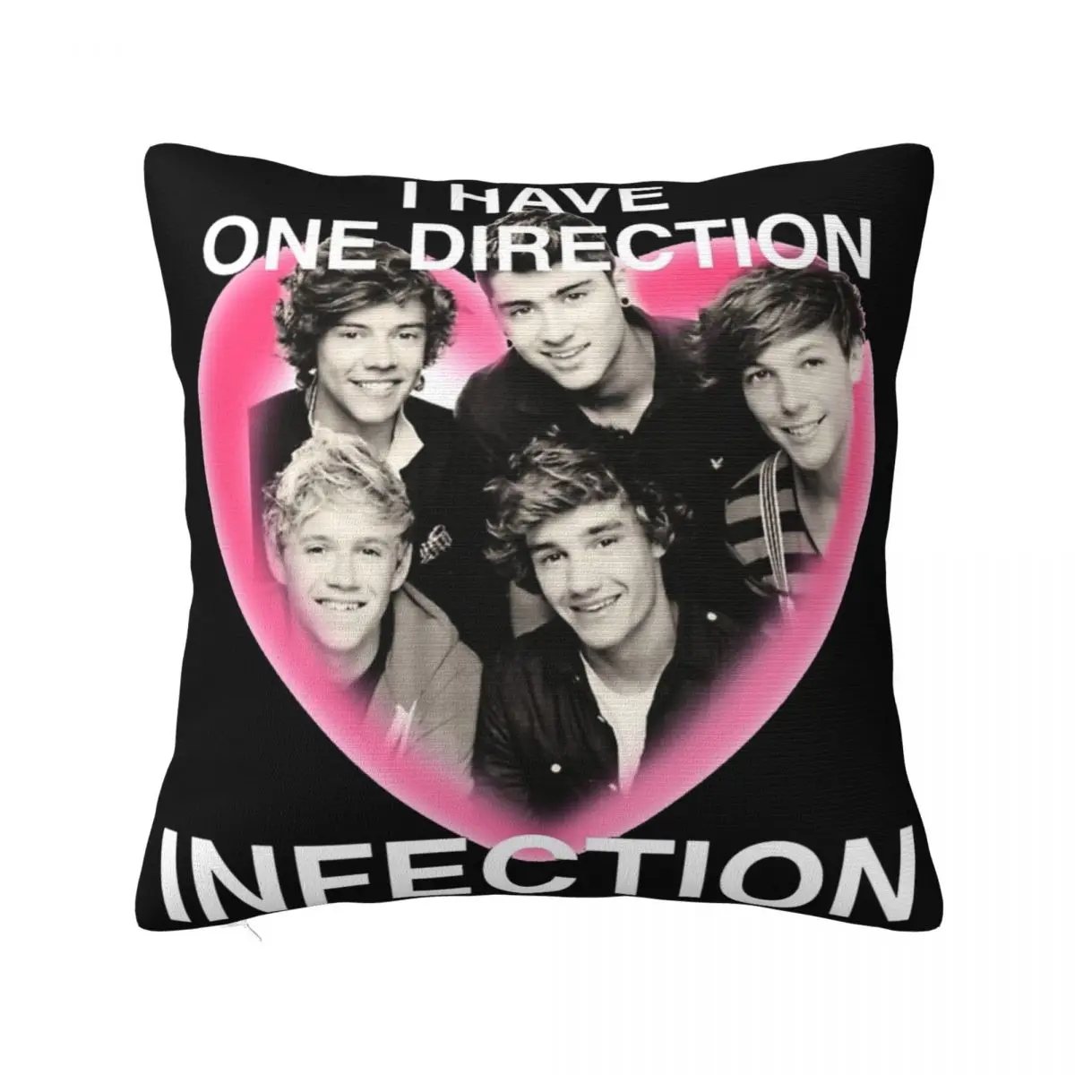 Decorative Pillow Cover I Have One Infection Directions Band Merch Bed Pop Rock Pillow Case Cover Square Multiple Sizes