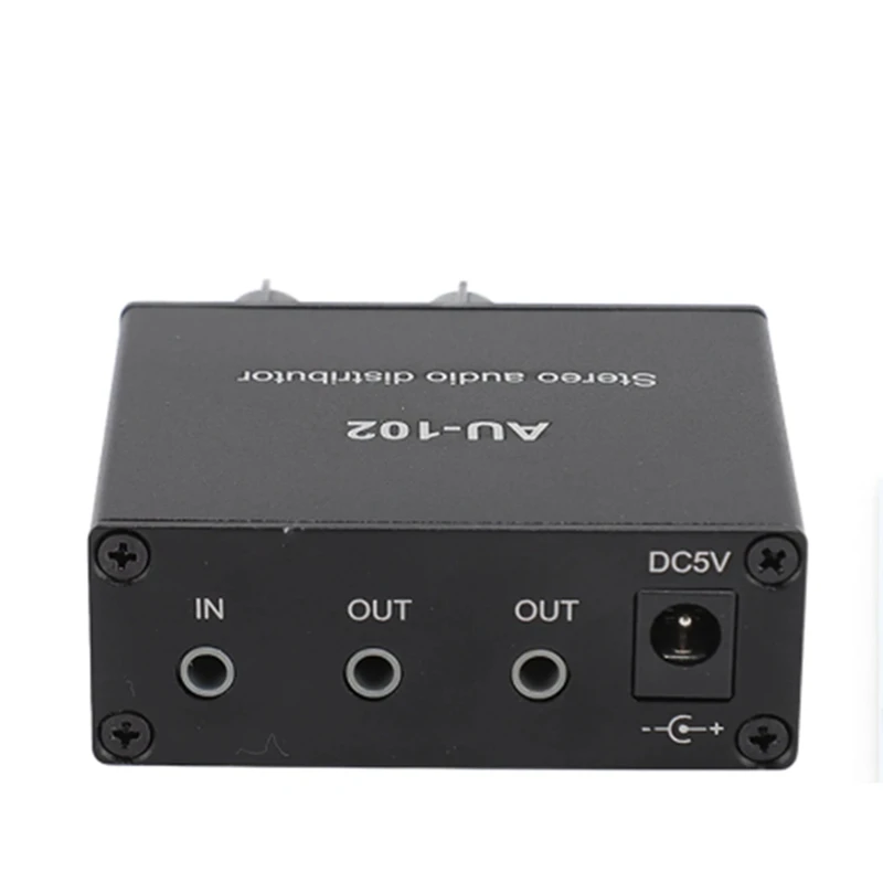 2 Channel Sound Amplifier 1 Input 2 Output 3.5Mm Alone Control Stereo Sound Distributor Sound Preamplifier