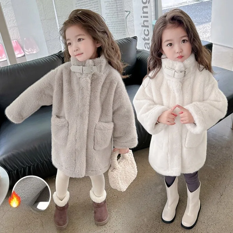 Chaqueta De Invierno para mujer, Ropa gruesa De invierno, Ropa larga De moda para niña, Ropa De invierno para niña, Ropa para niños, Ropa De Niña 2025