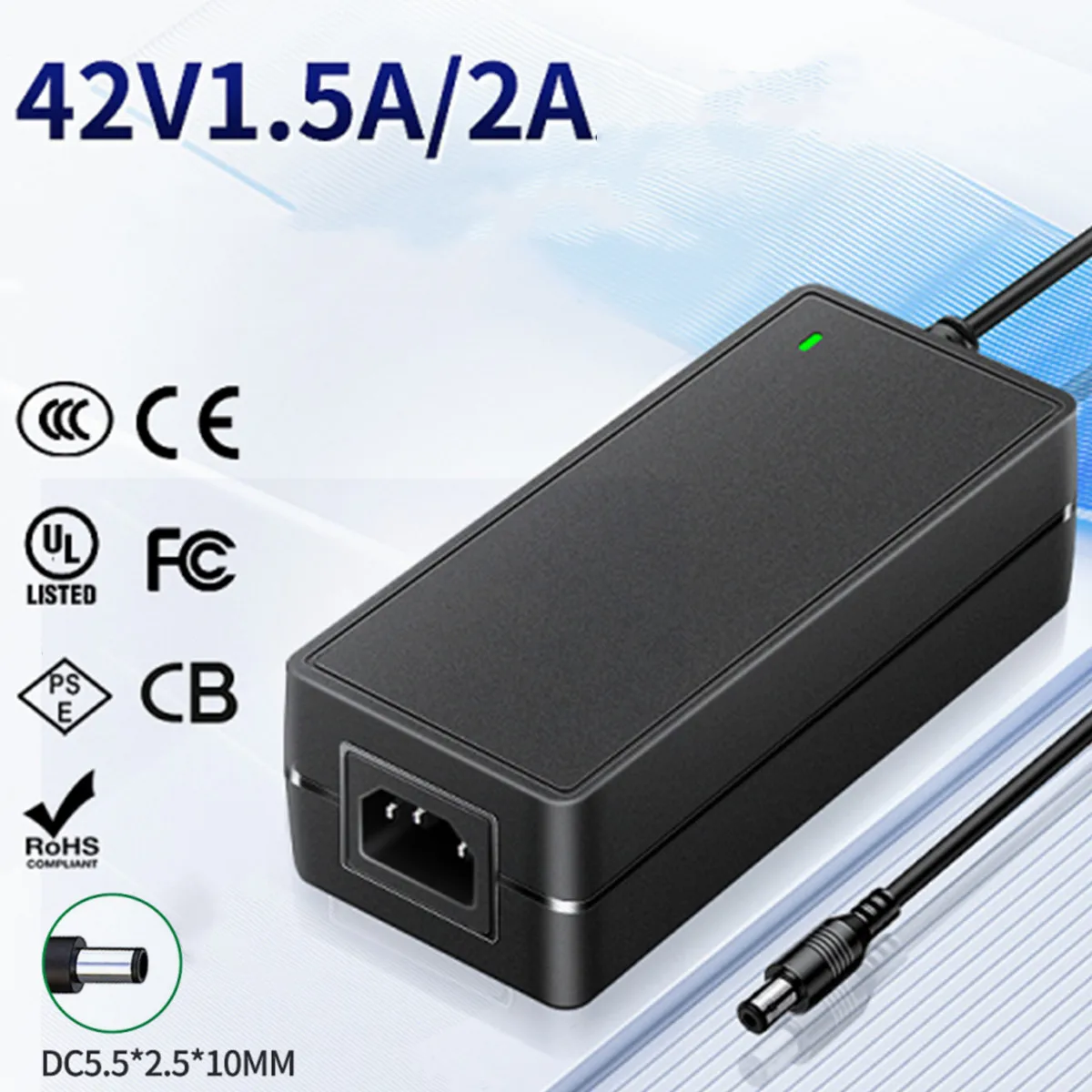 1.5A 42V 2a Power Supply 42V2A Adapter 42v 2000ma Adaptor AC/DC Transformer Switch Mode Converter Adaptador 84W Source 42 Volt