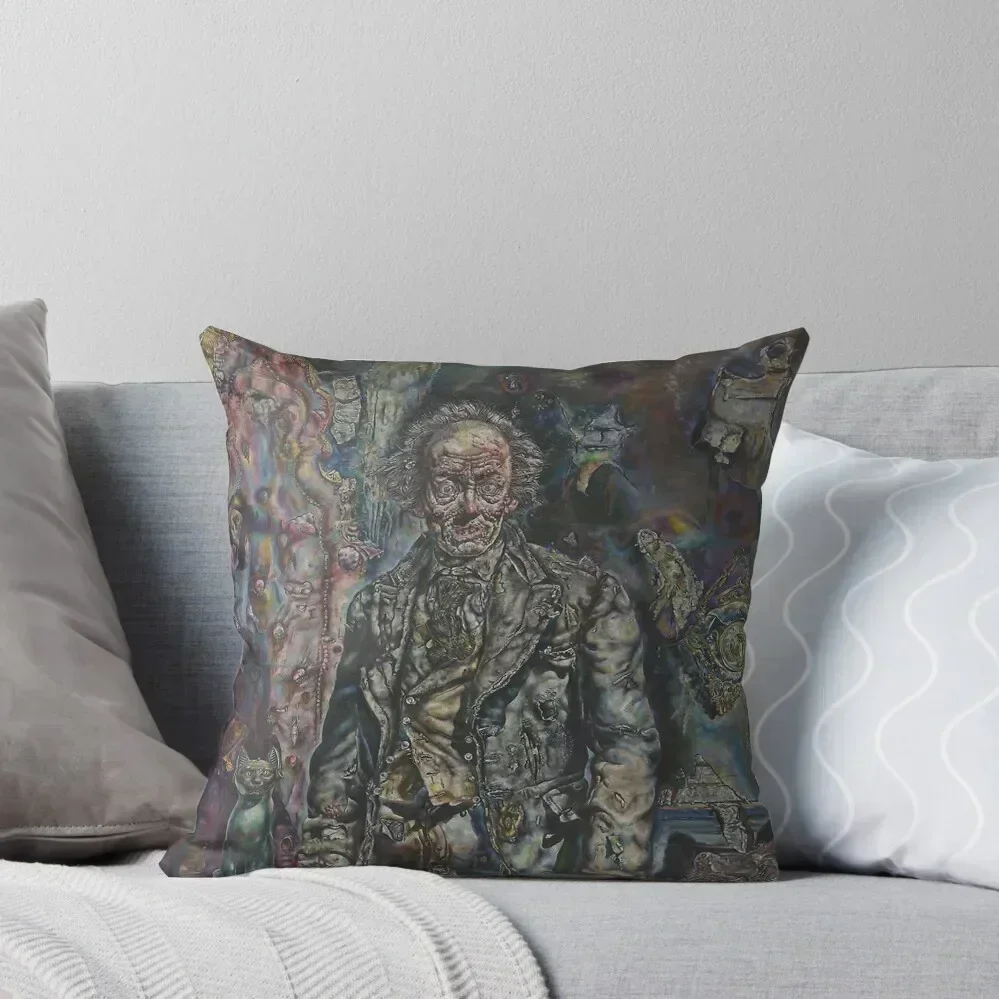 The Picture of Dorian Gray Painting by Ivan Albright Throw Pillow autumn decoration pillow