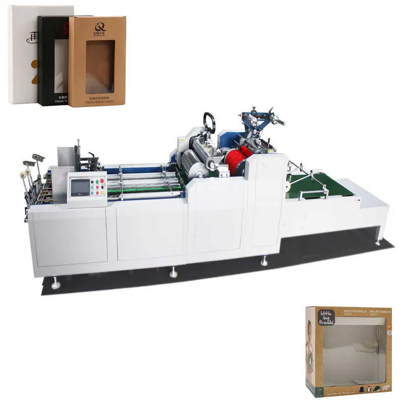 Lukes LKS-800C High Speed Full-automatic Window Patching Machine With PLC For Corrugated Paper Window Film Pasting