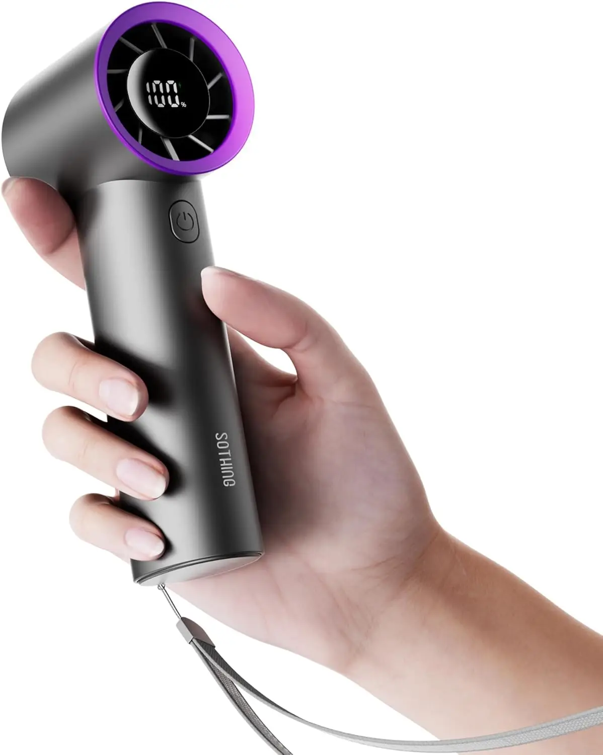 

15000RPM Turbo Handheld Fan, 11hrs Battery Life, Lightweight Mini Fan for Travel & Outdoor, Black