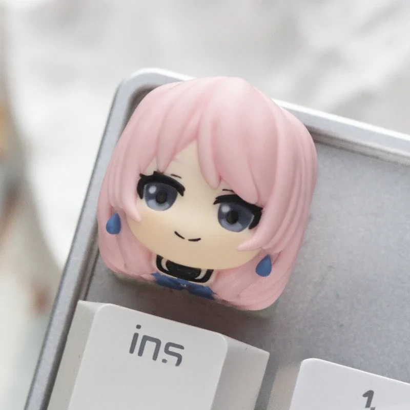 MYGO Anime Keycaps 3D Resin Jeyboard Caps Custom Anon Chihaya Artisan Keycaps for Mechanical Keyboard Accessories Rāna Kaname