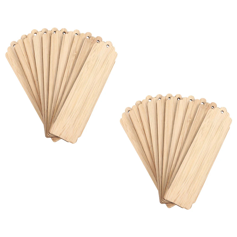 20 قطعة DIY نحت الإشارات المرجعية خشبية الحرفية العلامات الإشارات المرجعية الفارغة للأطفال المشاريع المدرسية لم تنته الخشب طالب لوازم