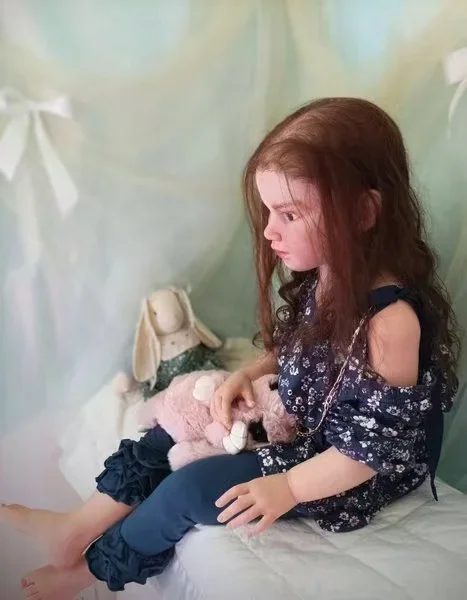 تخصيص إمدادات محدودة 41 بوصة تولد من جديد غابريلا الطفل مع الشعر الجذور يدويا لتقوم بها بنفسك جزء رسمت كيت مع الجسم القماش #3