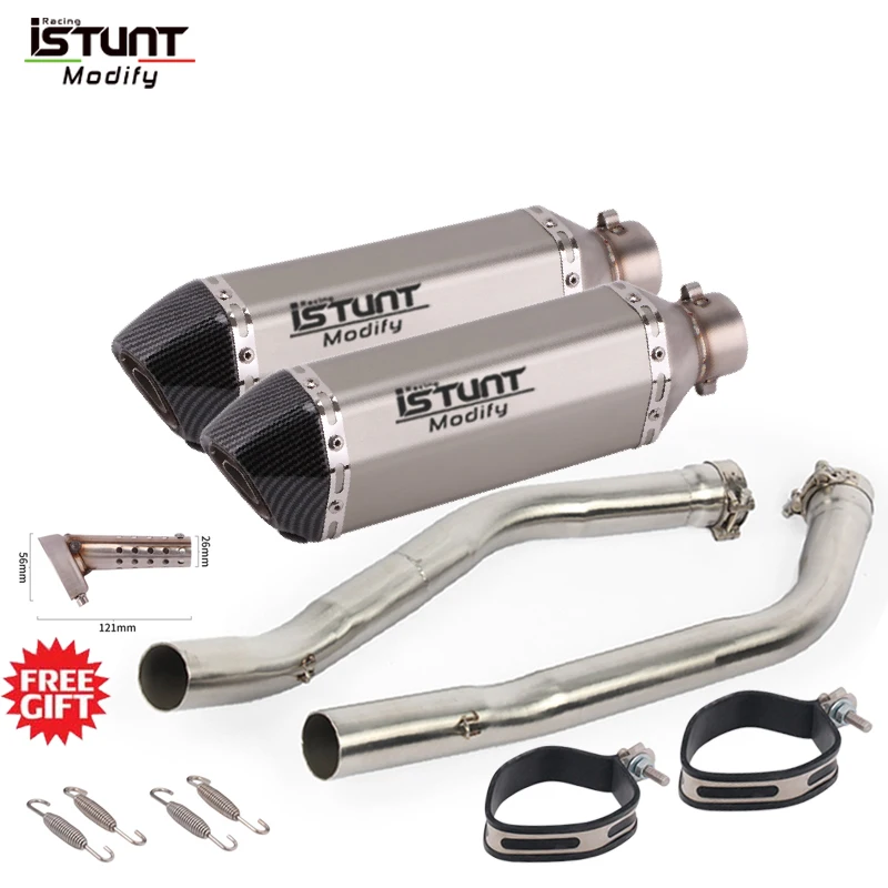 Full Exhaust System For Kawasaki Ninja ZX14R ZZR1400 2006-2016