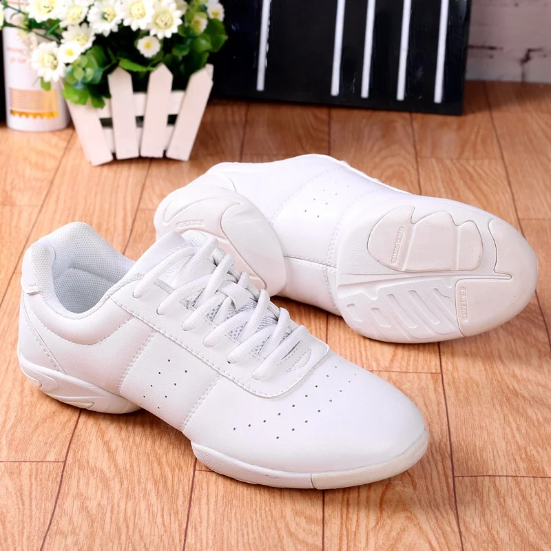 Child Competitive Aerobics Shoes Soft Bottom Fitness Shoes Men Women Jazz Shoes Professional Training Dance Sneakers Children