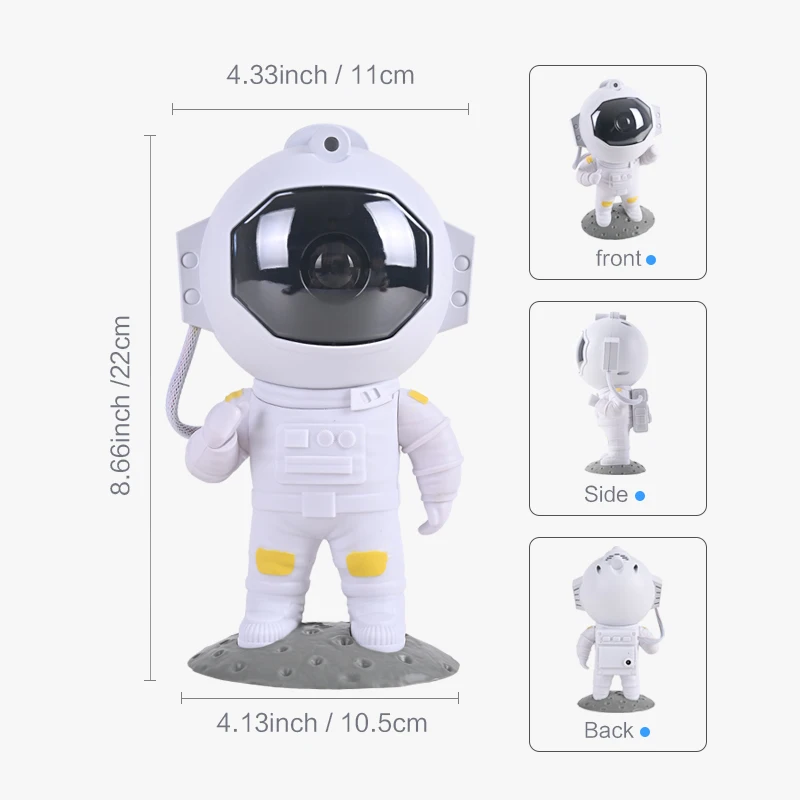 Galaxy Star Projector LED Night Light Starry Sky Astronaut Porjectors Lamp For Decoration Bedroom Home Decorative Children Gifts