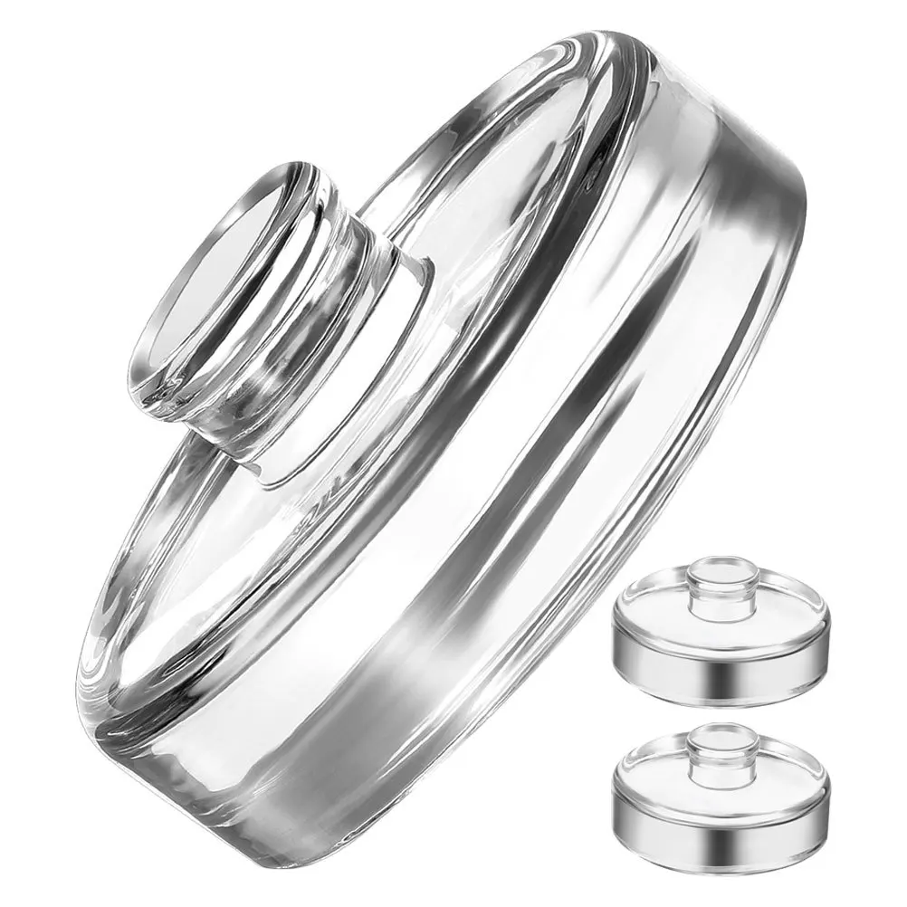 

3Pcs Fermentation Weight Glass for Wide Mouth Jars Smooth Surface Pickling Weights for Sauerkraut Kimchi Canning Supplies