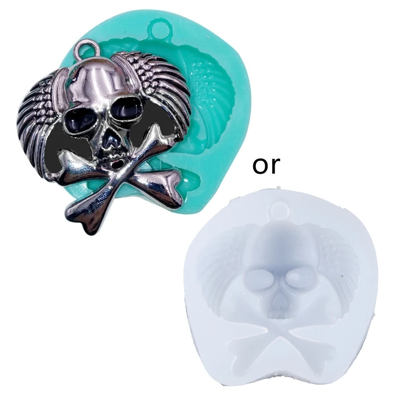 Skeleton for Cross Pendants Epoxy Resin Mold Moon Keychain Earrings Silicone Mould DIY Crafts Jewelry Necklace Casting Tools