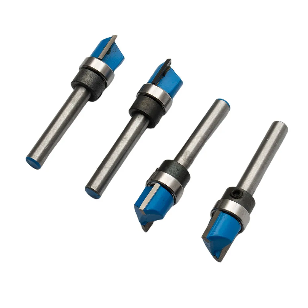 لقم توجيه الأعمال الخشبية 1/4 بوصة قاطع عرقوب لقمة توجيه فلوش قالب أداة تقليم عالية القوة جديدة عملية مفيدة جودة عالية