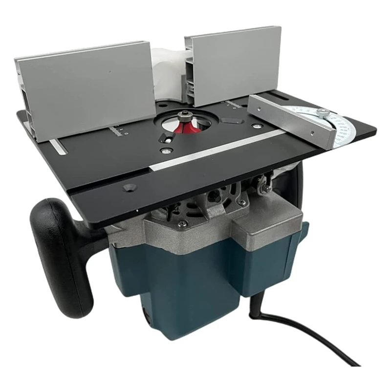 A26I-Router Table Insert Plate Aluminum Alloy Wood Milling Flip Board Trimming Machine Engraving Auxiliary Tool