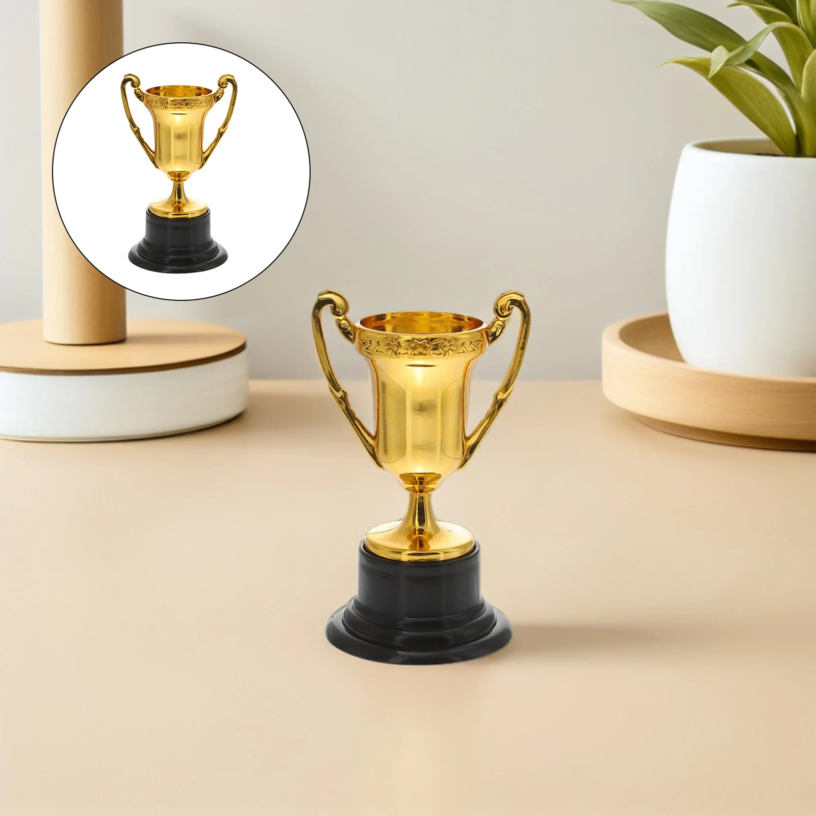 

12 Pcs Football Trophies for Bulk Trophy Mini Plastic 's Reward Cups Award