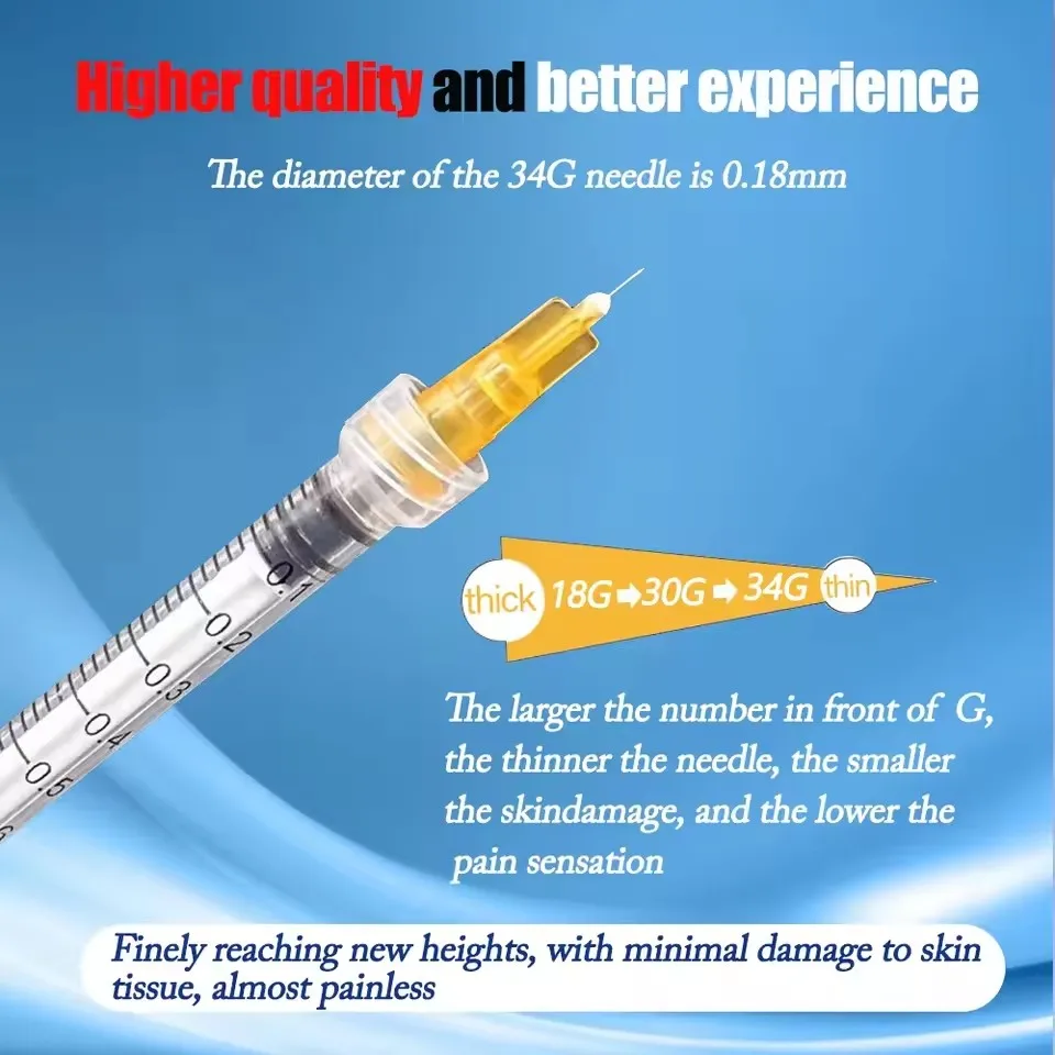 10–200 Stück scharfe schmerzlose kleine Nadeln Set 32G 4 mm 32G 6 mm 30G 13 mm 34G 4 mm Einweg-Augenlidpflegewerkzeuge aus Edelstahl