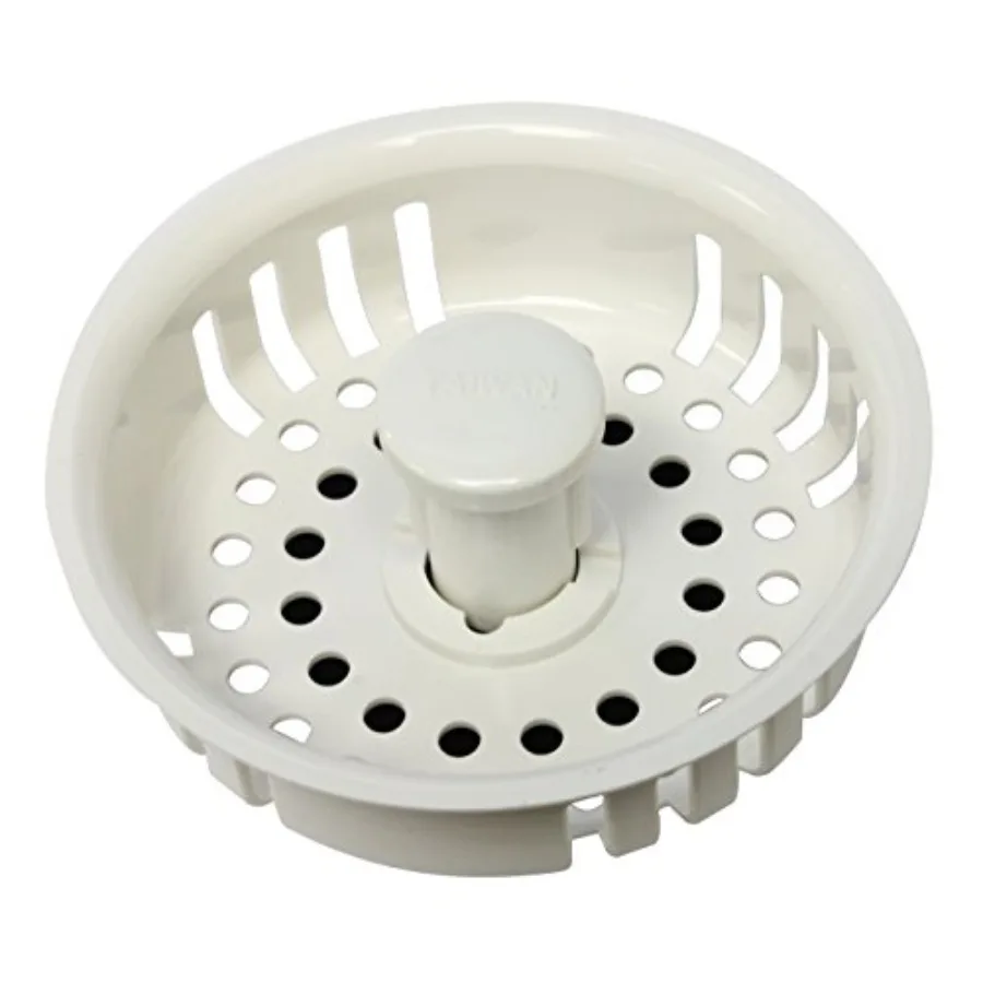 

PP820-26 PlumPak Replacement Sink Basket Strainer With Adjustable Post, Plastic, No Size, White