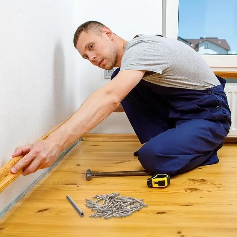 

652F Набор гвоздей с двойной головкой и удобным инструментом для установки втулки. Набор крепежных элементов для бесшовного для