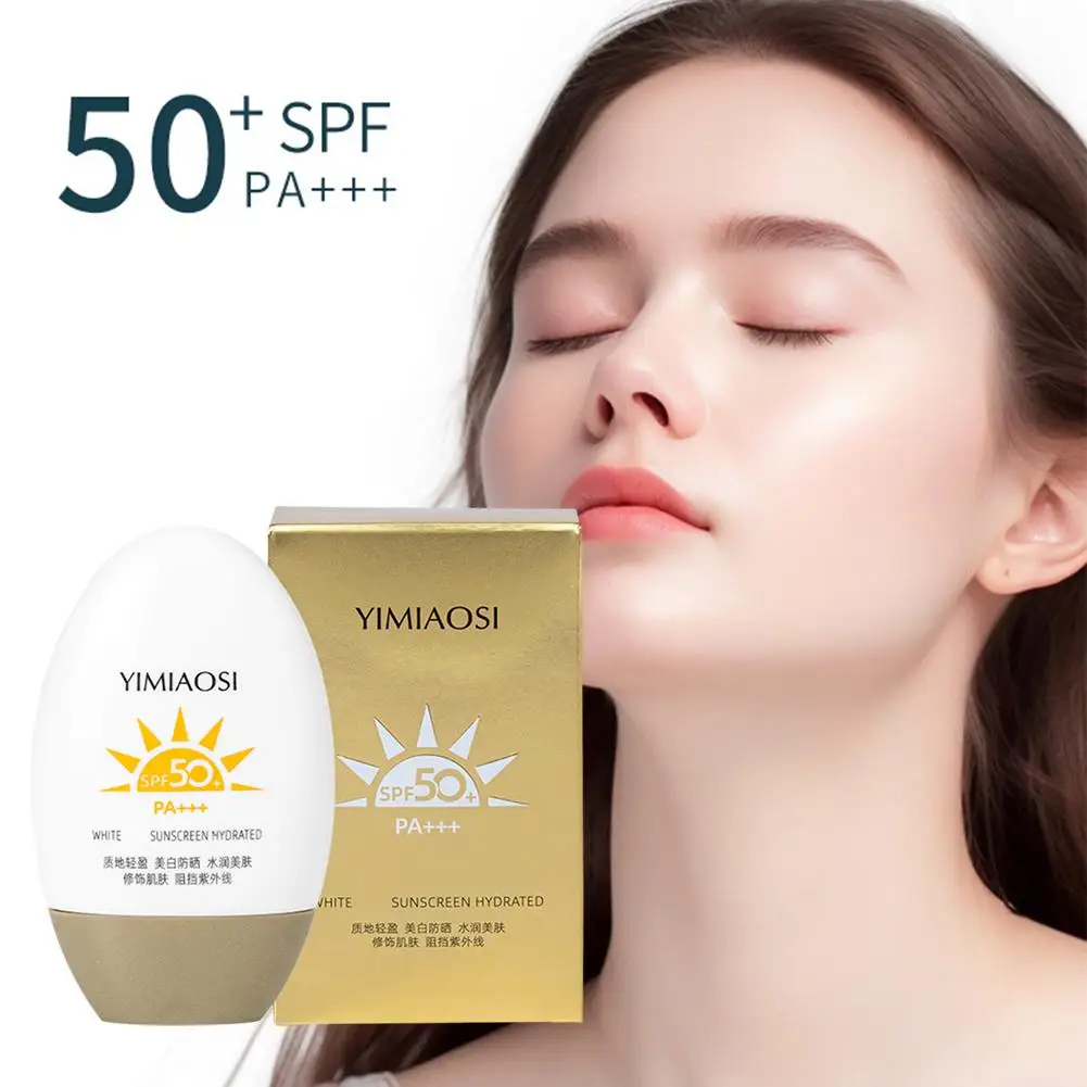 Spf50 Zonnebrandcrème Beschermer Gezichtszonblok Gel Whitening Crèmes Vochtinbrengende Crème Lotion Isolatiecrème Huid Bleken Fac G7a2