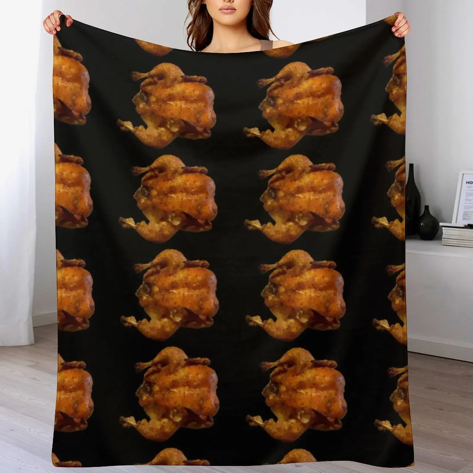 Roasted Chicken Throw Blanket Decorative Sofa Picnic Blankets