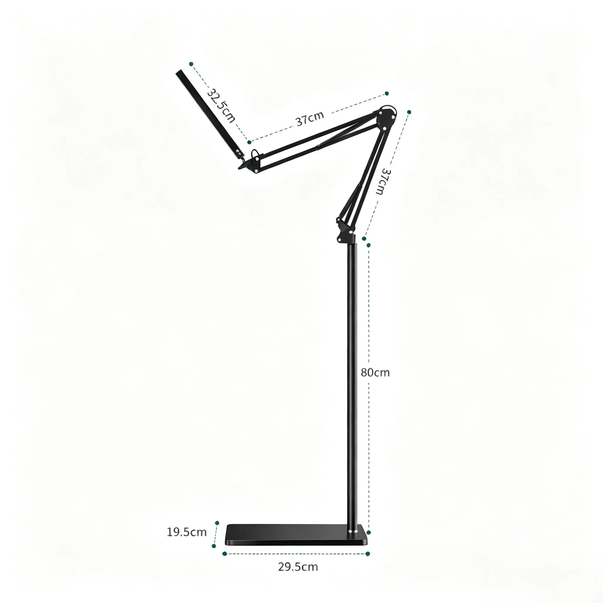 LED Floor Lamp, USB Powered Bright Living Room Bedroom Bedside Standing Light, 3-Tier Dimmable Multi-Function Reading Piano Lamp - view 6