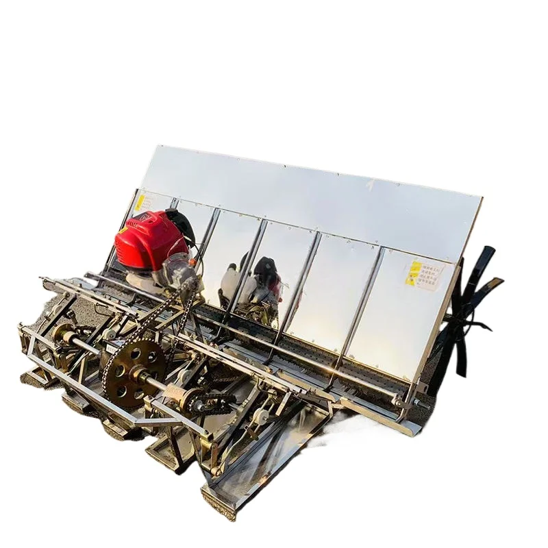 

Lightweight Walk-behind Rice Transplanter 4/6 Rows Fast Working Seedling Planting Machine Farm Paddy Field Use