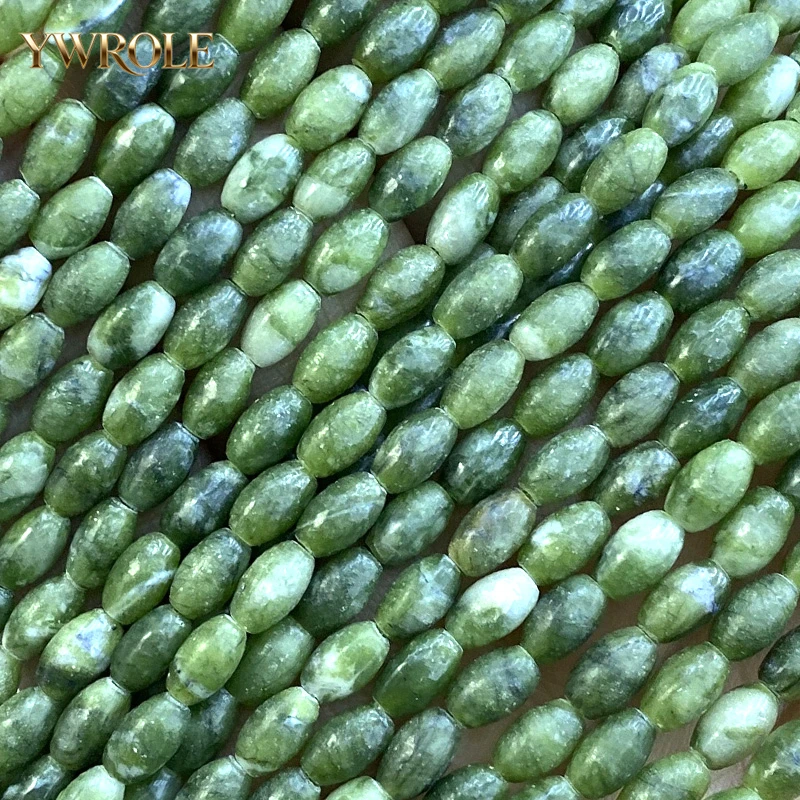 Natural Stone Oval 4x7mm Southern Jade Loose Spacer Beads for Jewelry Making Diy Earrings Bracelet Charms Accessories 15''