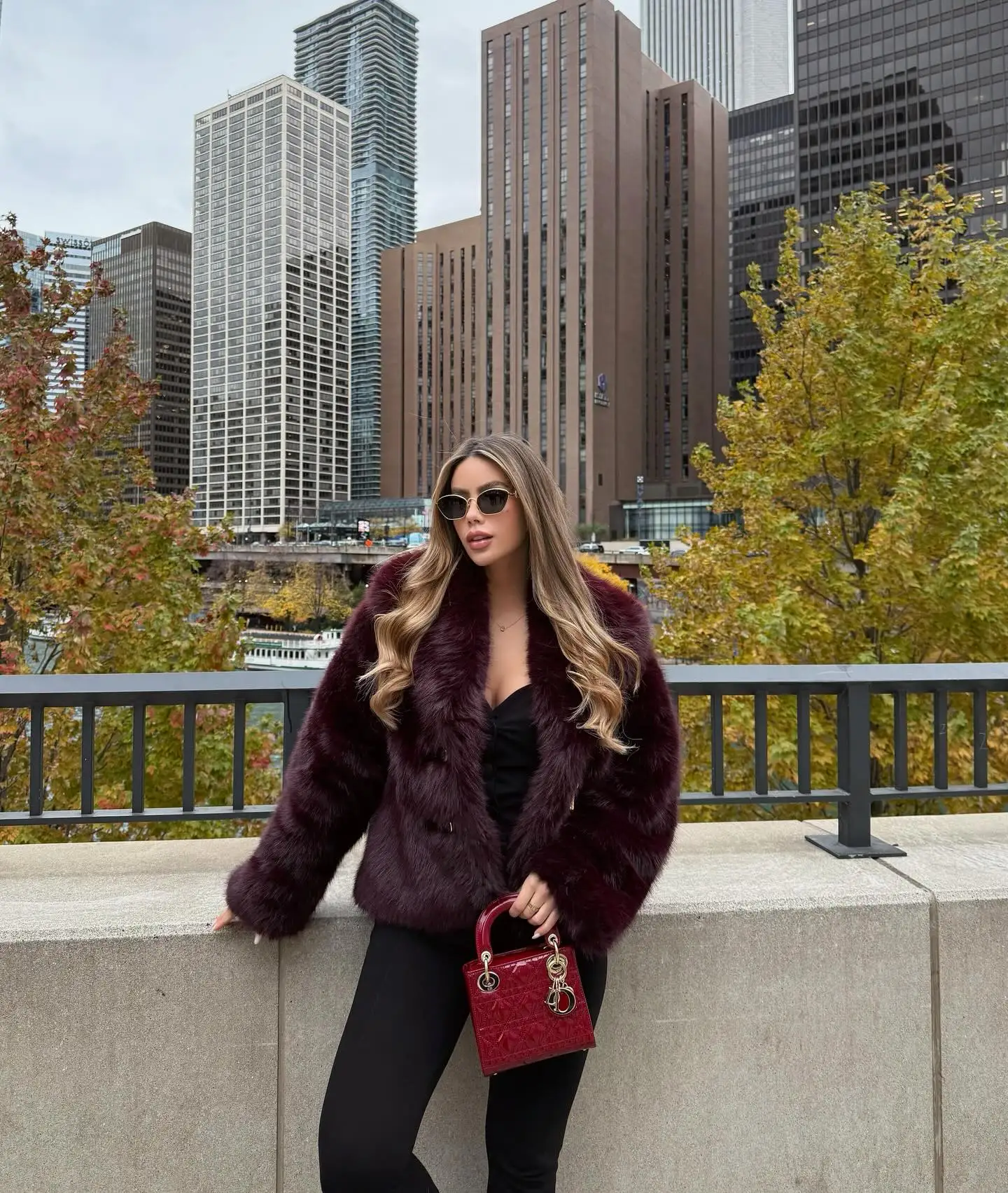 BSAY 人工毛皮効果ショートコート女性のためのファッション冬の新ソリッドカラー長袖シングルブレスト暖かいジャケットコート