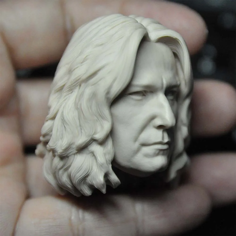 1/6 Die Cast Resin Drawing Model Assembly Kit for Professor Snape Head Sculpture (55mm) Unpainted Free Shipping