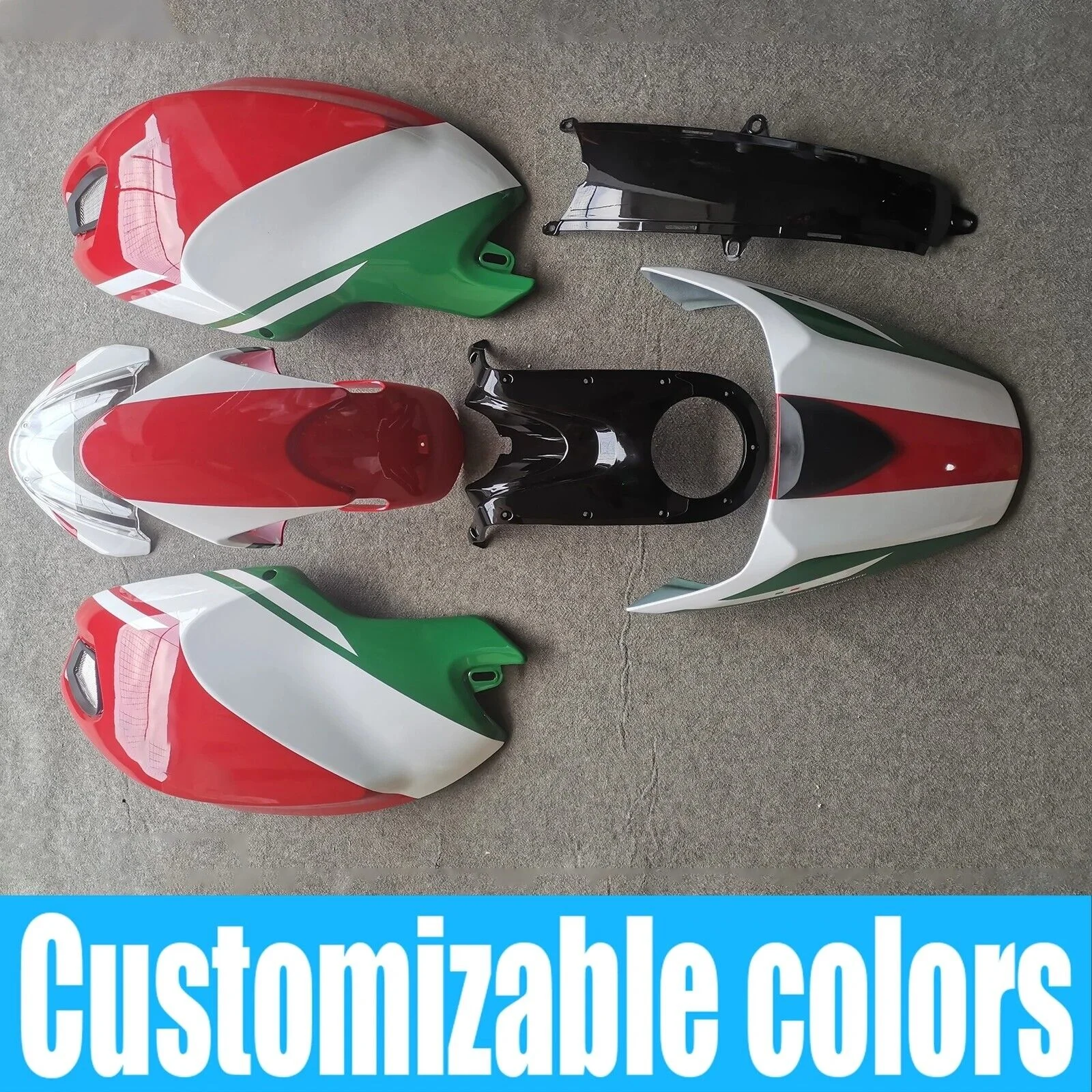 

Fit For Ducati Monster 696 796 1100 1100S EVO Fairing Bodywork Panel Kit Set